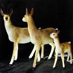 Светодиодные фигуры из стекловолокна в комплекте "Семья антилоп-оленей"